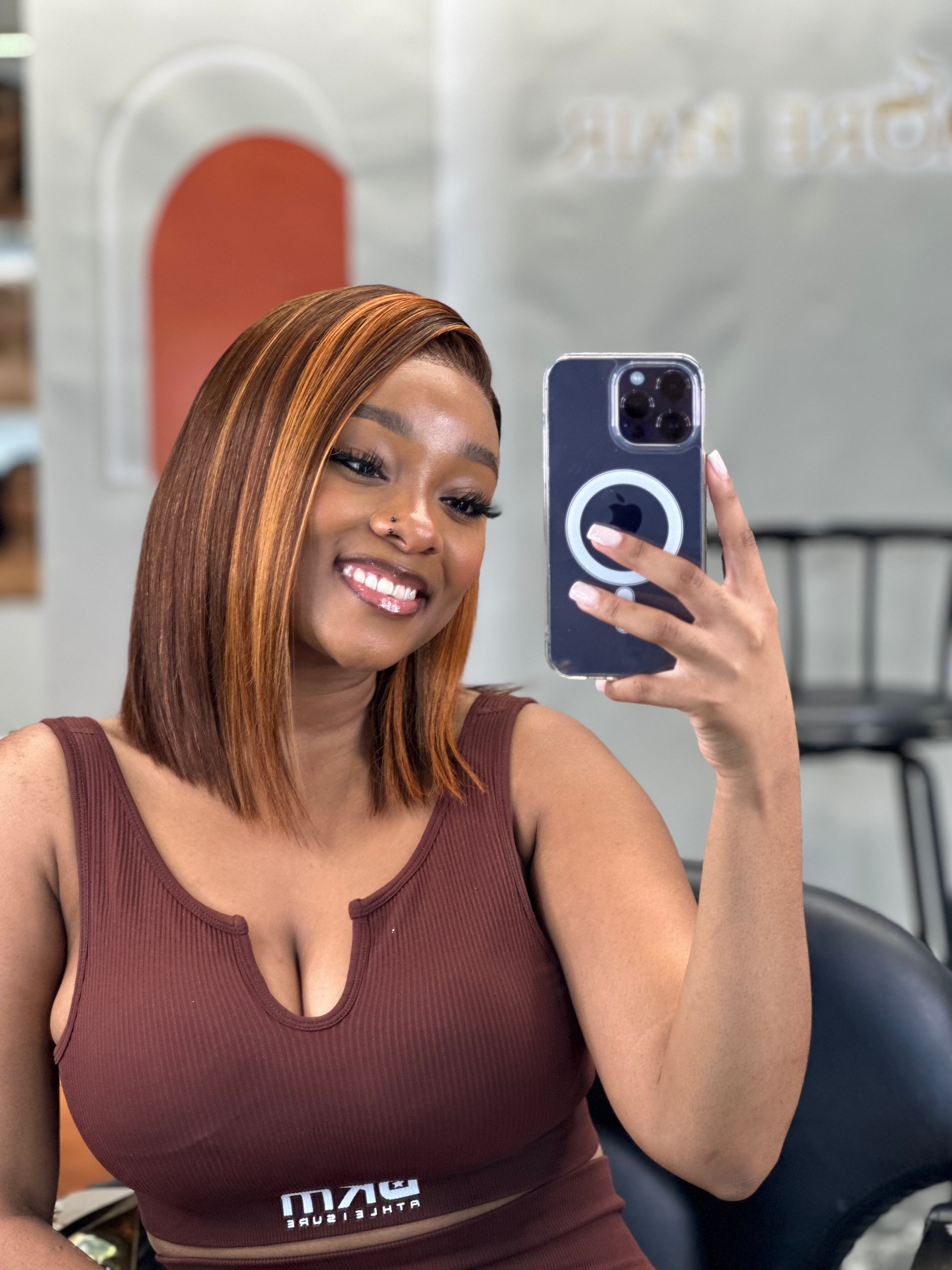 Highlight Lace Full Front Bob Wig Remorehair